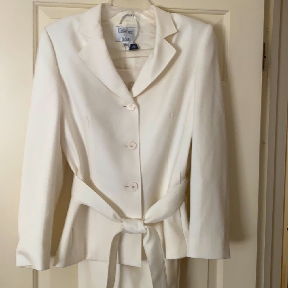 Winter white suit